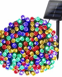 Joomer Solar Christmas Lights, 72ft 200 LED 8 Modes Solar String Lights, Waterproof Solar Fairy Lights for Garden, Patio, Home, Wedding, Party, Christmas Decorations (Multi-Color)